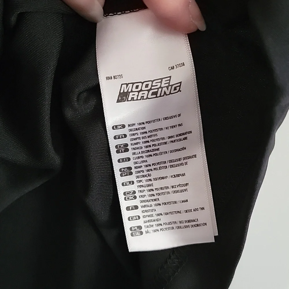 2/$8 Moose Racing Motorsport Skull Motorcycle Shirt - Picture 5 of 5